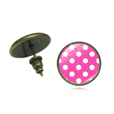 Movie Grease: Rydell High 2023 Black Earrings Cosplay Accessories Halloween Carnival Props